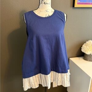 Navy Blue Women's Tank Top